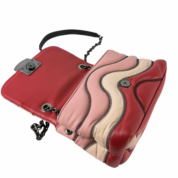 LONGCHAMP Brioche Quilted Multicolor Leather Crossbody Shoulder Bag - Picture 10 of 17